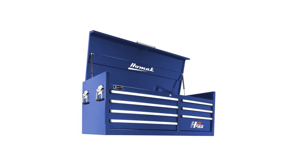 Homak 56in H2Pro Series-7 Drawer Top Chest, Blue, Large BL02056071