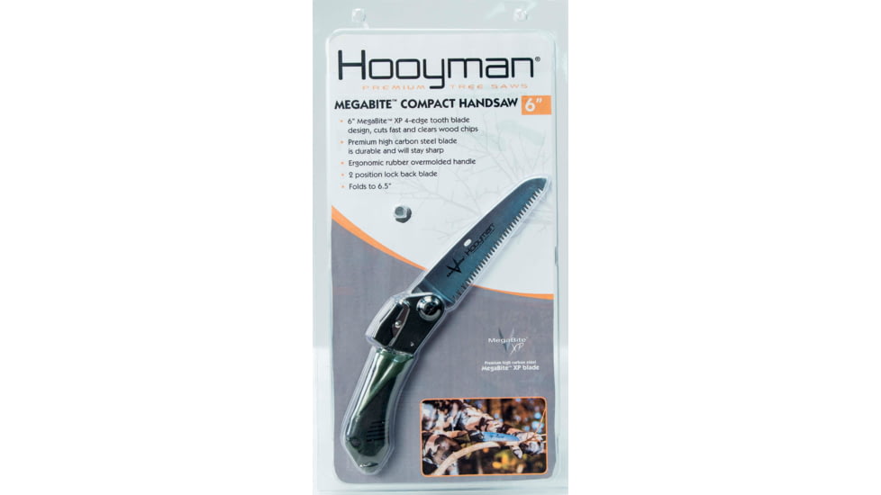 Hooyman Saws Megabite Compact Handsaw, Folds Down To 6.5 Inches, 110049