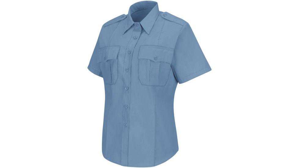 Horace Small New Dimension Stretch Poplin Shirt , Light Blue, SSL HS1268SSL