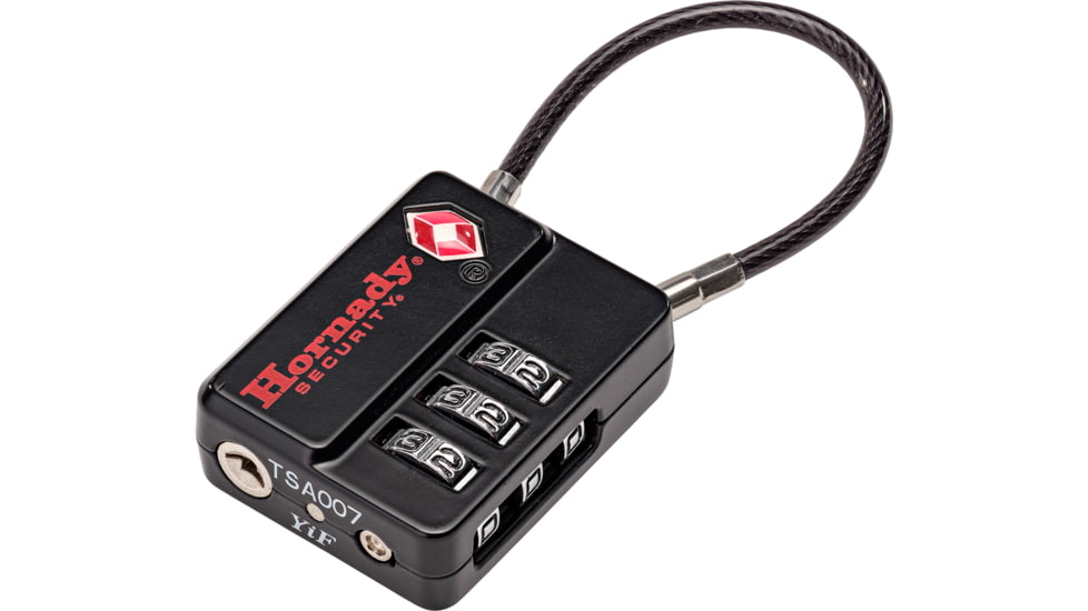 Hornady 96023 Flex Micro TSA Lock Open W/ Combination Black