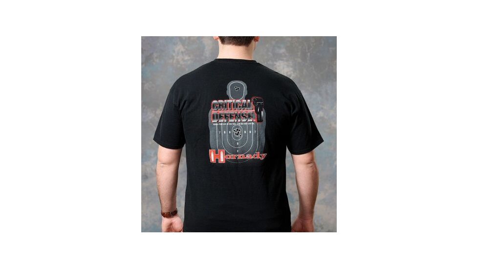 Hornady Critical Defense T-Shirt, Black, XL 9968XL