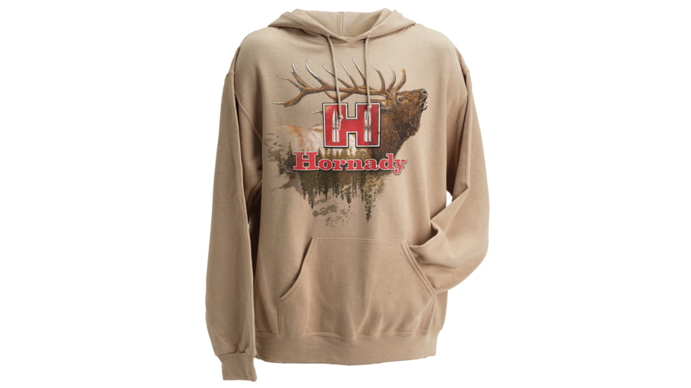 Hornady Elk Hoodie - Mens Large Tan/Khaki, 99612L
