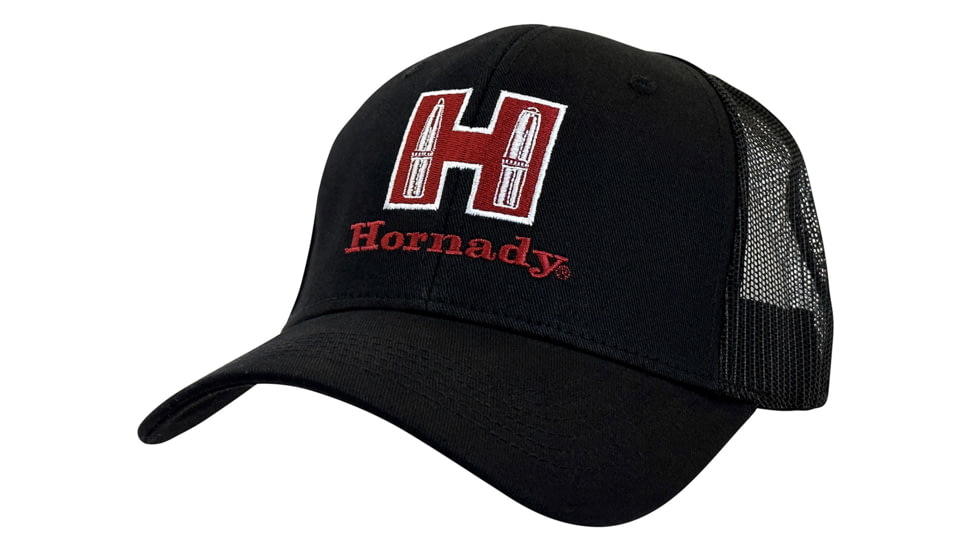 Hornady Bullet Logo Patch Hat - Men's, One Size, Black, 10150