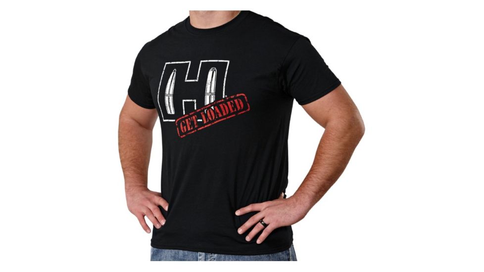 Hornady Get Loaded T-Shirt, Black, 3XL, NSN N, 9968XXXL