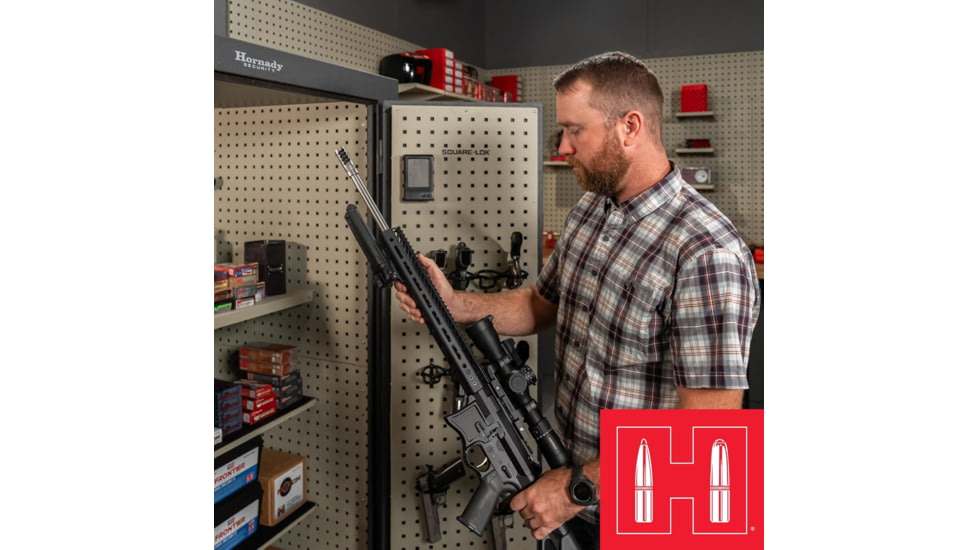 Hornady Mobilis Gun Safe, Single Door, 22 x 59 x 18 in, Black/Gray, 95070