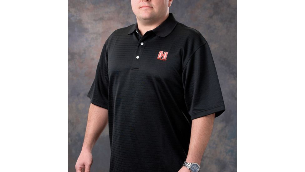 Hornady Moisture-Wicking Polo Shirt, Black, Small 9971S