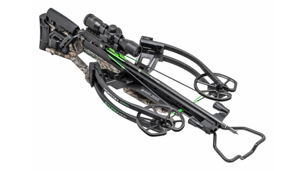 Horton Archery Storm RDX Crossbow Package w/Pro-View 2 Scope, ACUdraw 50 SLED, Mossy Oak Treestand, Medium, NH15001-7527