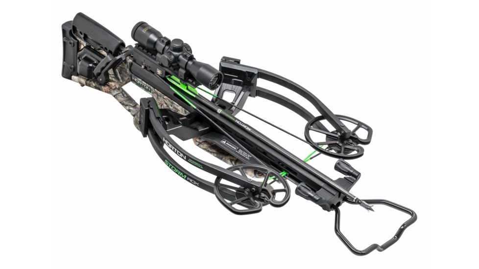 Horton Archery Storm RDX Crossbow Package w/Pro-View 2 Scope, ACUdraw 50 SLED, Mossy Oak Treestand, Medium, NH15001-7527