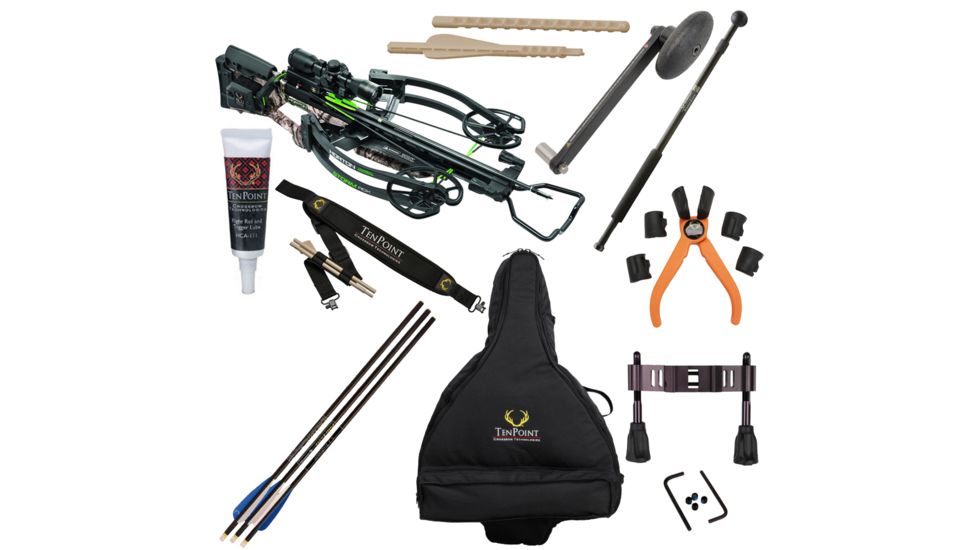 Horton Archery Storm RDX Premium Crossbow Package w/3x Pro-View 2 Scope,ACUdraw,165lb Draw Weight, Mossy Oak Treestand Camo, NH15001-7522 W/ Vanguard Quest Tripod