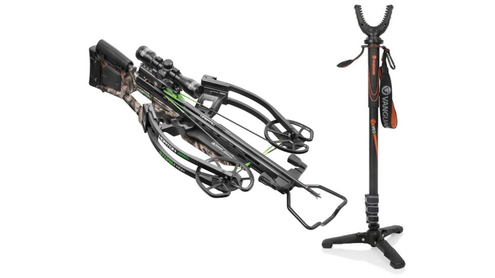 Horton Archery Storm RDX Premium Crossbow Package w/3x Pro-View 2 Scope,ACUdraw,165lb Draw Weight, Mossy Oak Treestand Camo, NH15001-7522
