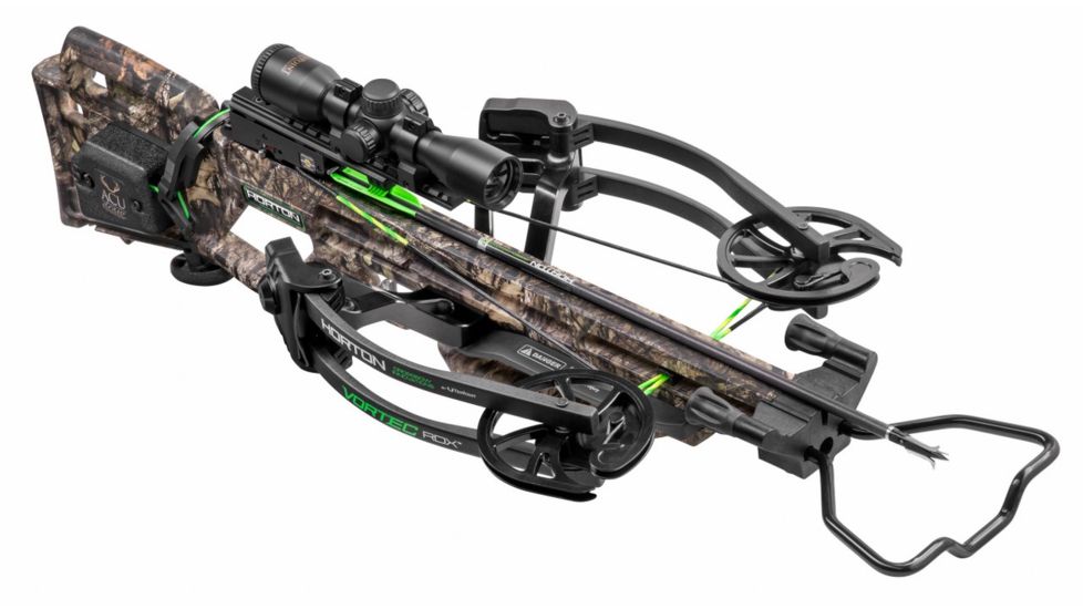 Horton Archery Vortec RDX Crossbow w/ 3x Pro-View 2 Scope, ACUdraw, 135, Mossy Oak Country Camo, NH17060-5522