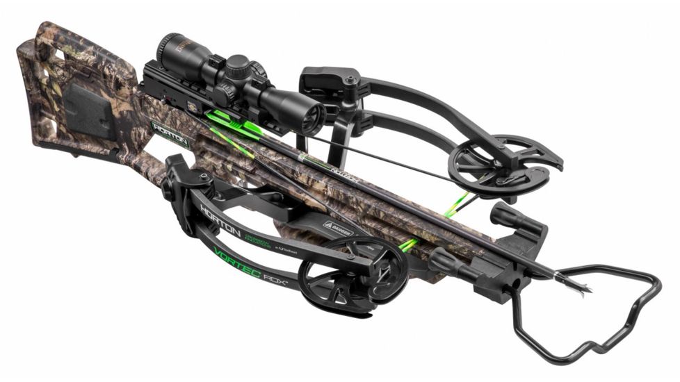 Horton Archery Vortec RDX Crossbow w/ 3x Pro-View 2 Scope, Dedd Sled 50, 135, Mossy Oak Country Camo, NH17060-5524