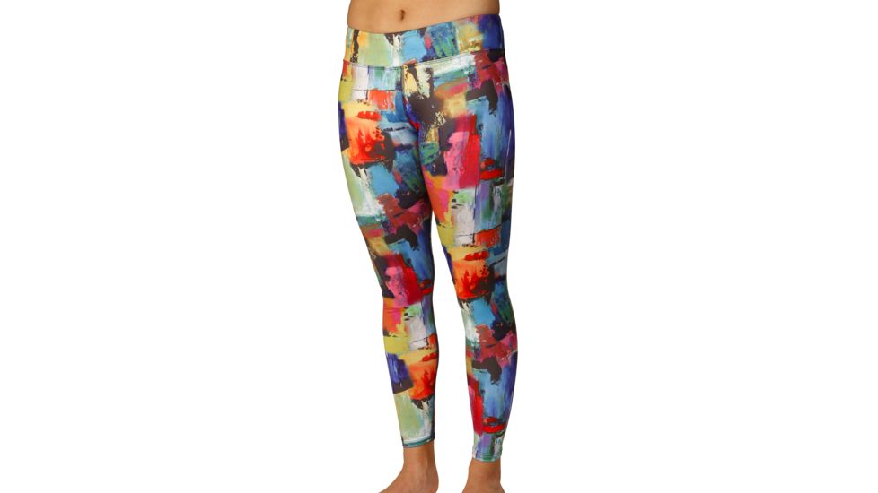 Hot Chillys Micro Elite Chamois Print Tight - Womens, Life In Color, Medium, HC9928P-LIFE IN COLOR-M