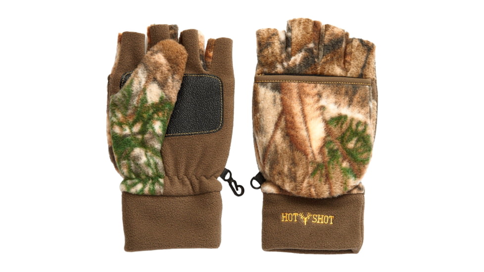 Hot Shot Bulls-eye Pop-Top Mittens, Realtree Edge, Extra Large, B010E255X
