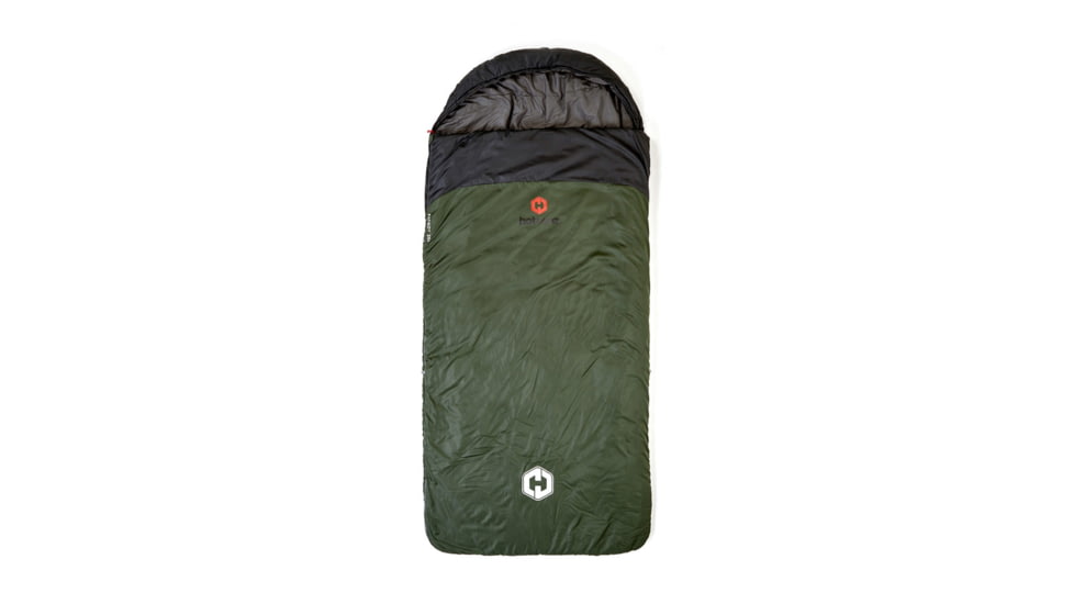 Hotcore Fatboy 250 Rectangular Sleeping Bag, Forest Green, 93in x 42in, Fatboy 250