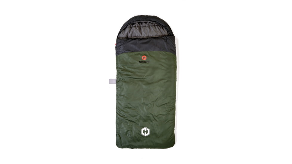 Hotcore Fatboy 400 Rectangular Sleeping Bag, Forest Green, 93in x 42in, Fatboy 400