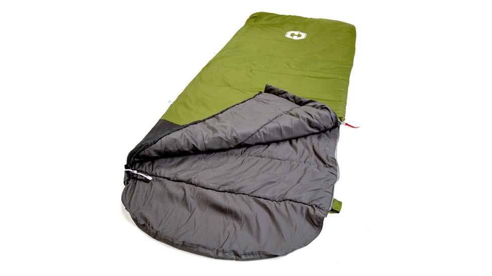 Hotcore R-100 Sleeping Bag, Green, 90in x 34in, R-100