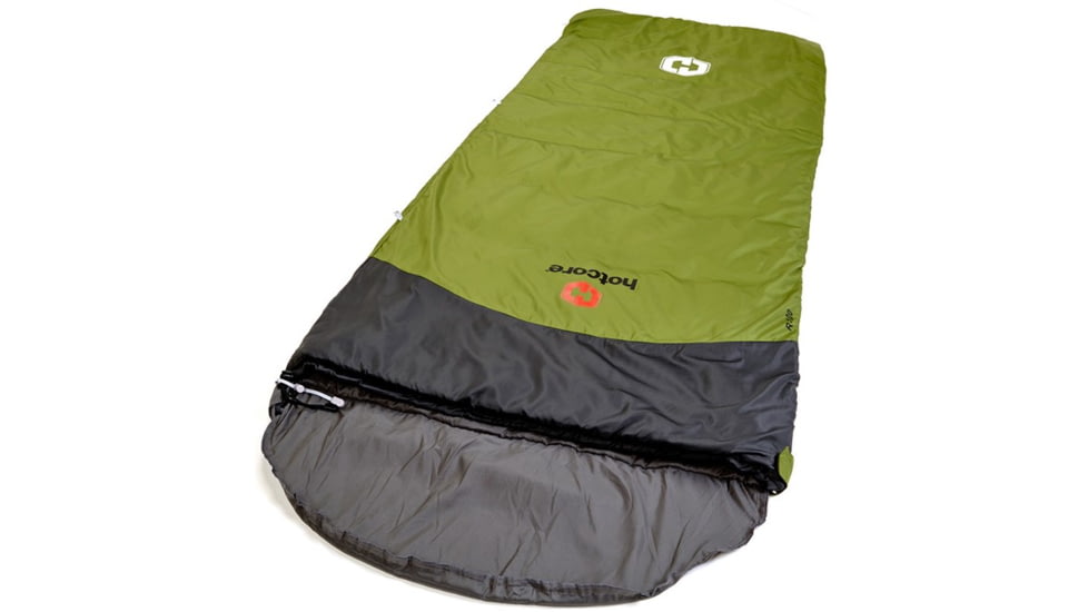 Hotcore R-100 Sleeping Bag, Green, 90in x 34in, R-100