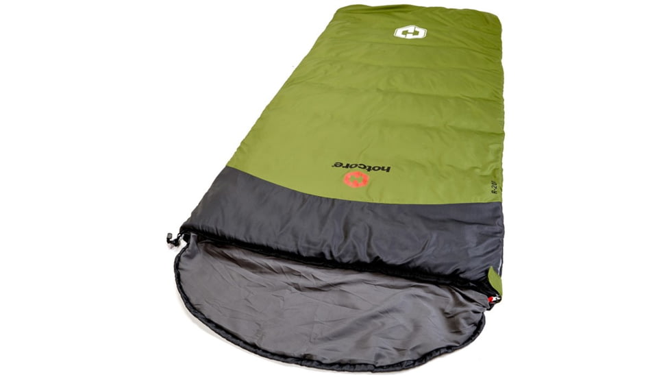 Hotcore R-200 Sleeping Bag, Green, 90in x 34in, R-200
