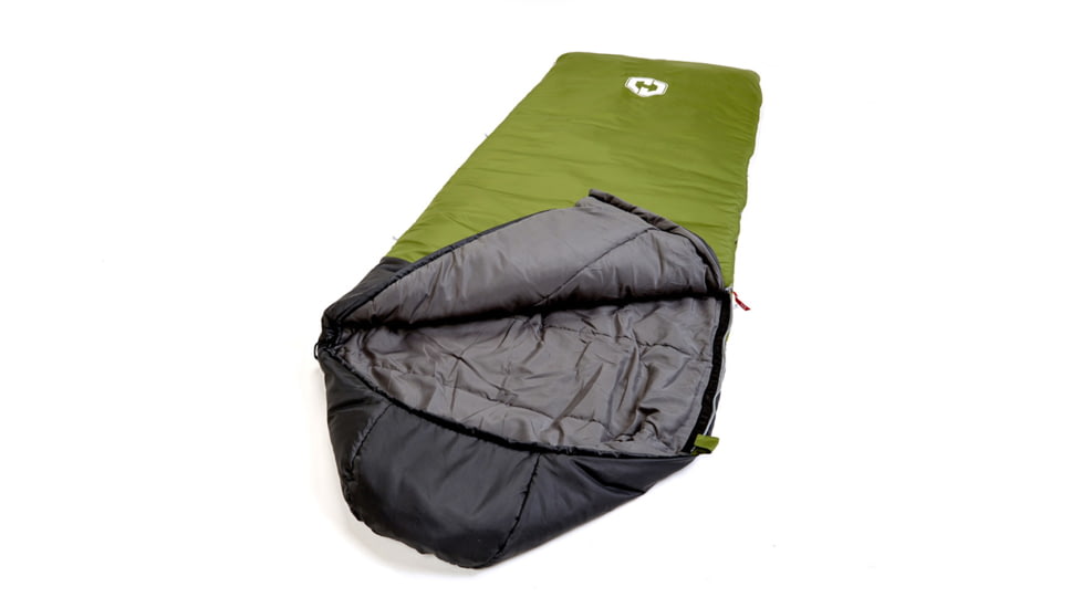 Hotcore R-400 Sleeping Bag, Green, 90in x 34in, R-400