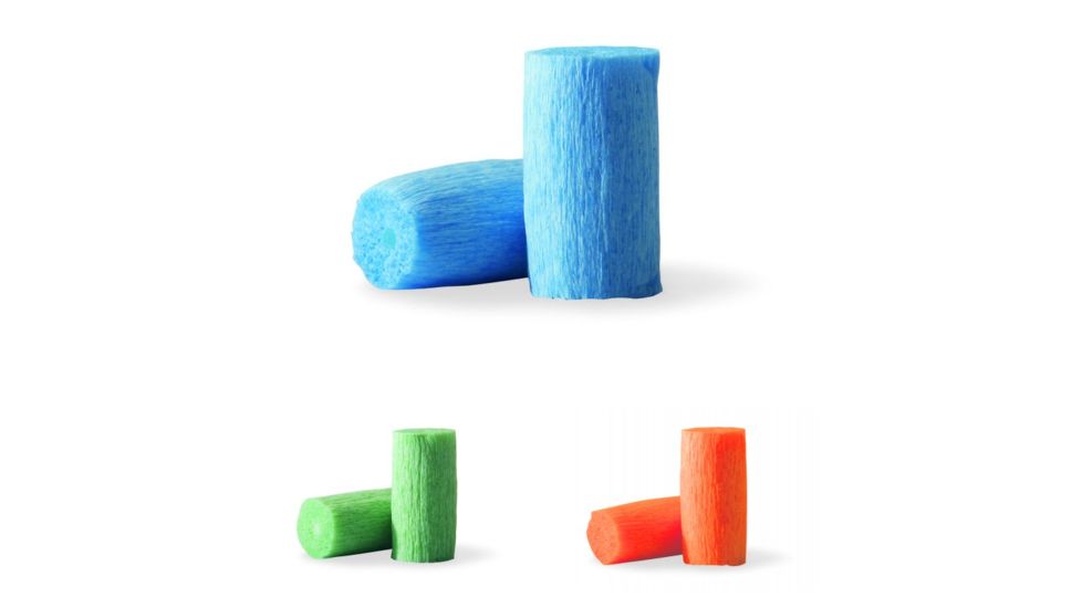 Howard Leight Matrix Single-Use Earplugs, Blue, Green, Orange