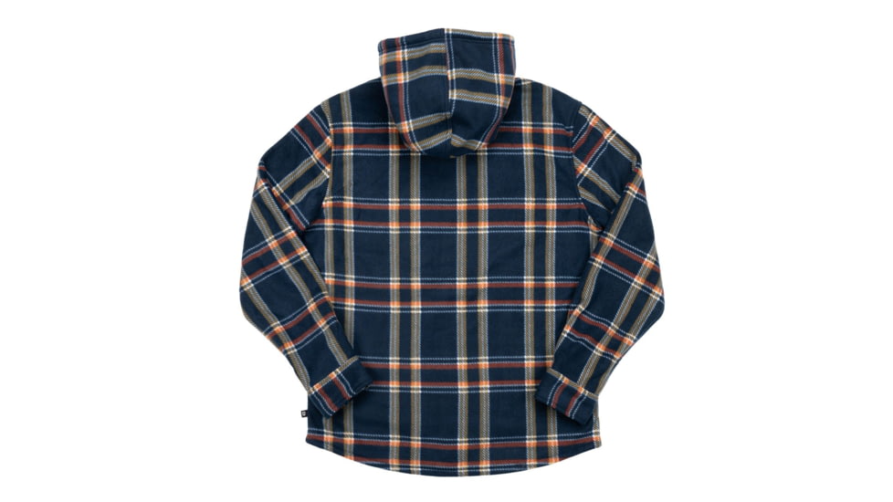 HOWITZER Allegiance Hooded Flannel - Mens, Navy, Small, 371WV100-NV-S