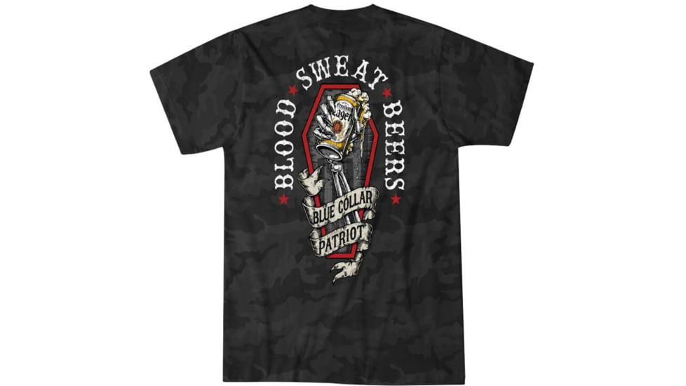 HOWITZER Beers S/S Tee - Mens, Black Camo, Extra Large, CV7915-BKCA-XL