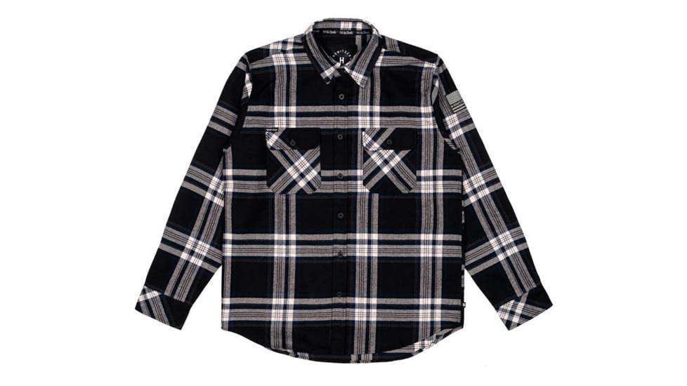 HOWITZER Captain L/S Flannel - Mens, Black/Blue, 2XL, 371WV127-BKB-2X
