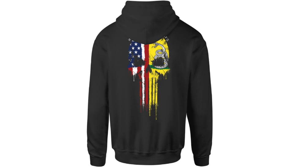HOWITZER Dont Tread Skull Hood - Mens, Vintage Black, Medium, CV6084-VBK-M