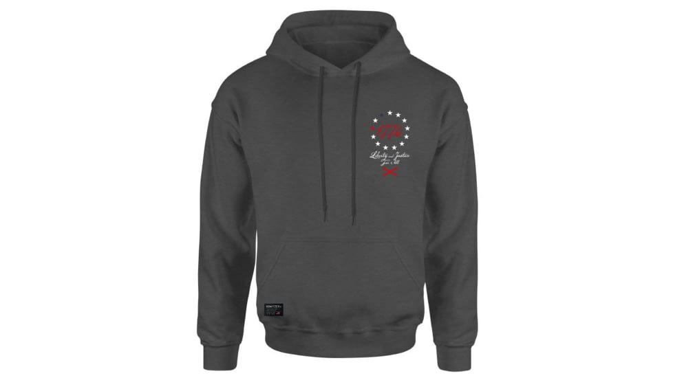 HOWITZER Liberty And Justic Hood - Mens, Charcoal Heather, Large, CV6657-CHHE-L