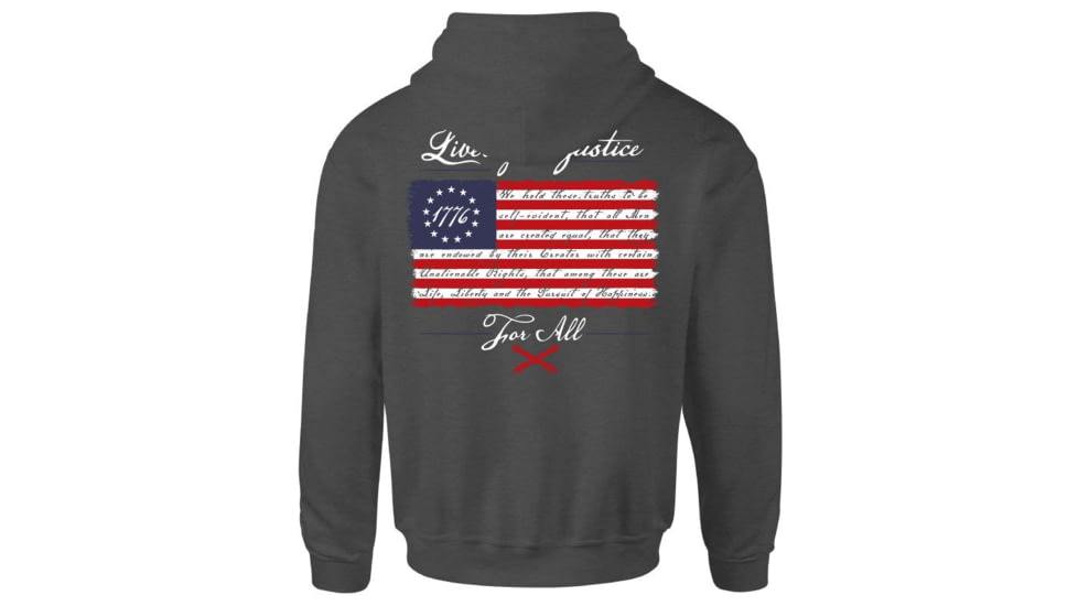 HOWITZER Liberty And Justic Hood - Mens, Charcoal Heather, 2XL, CV6657-CHHE-2X