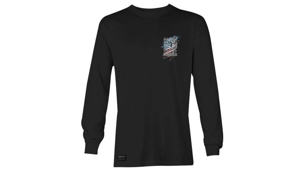 HOWITZER Support L/S Tee - Mens, Black, 3XL, CV7064-BK-3X