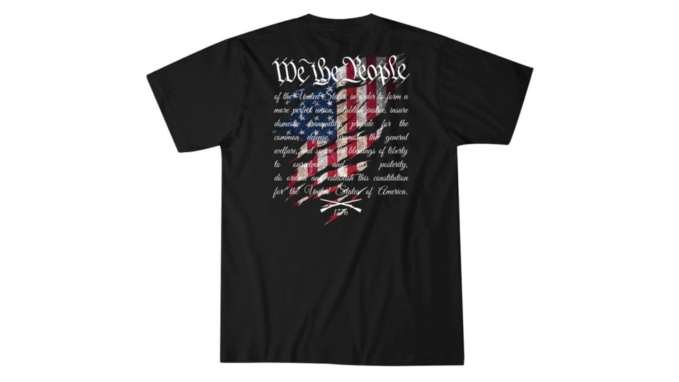 HOWITZER We Will Defend S/S Tee - Mens, Black, Large, CV6069-BK-L