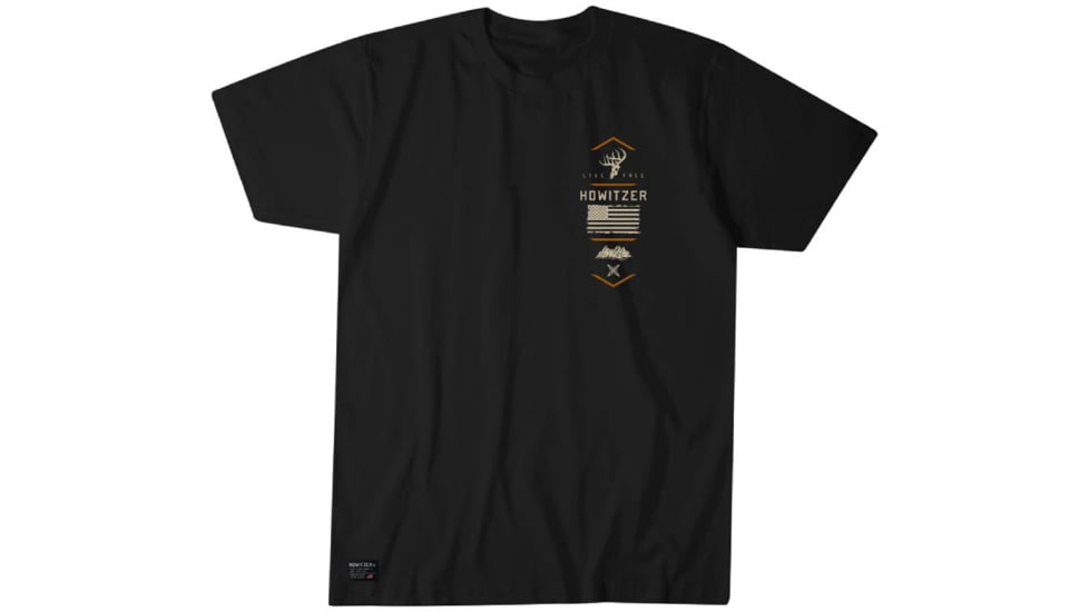 HOWITZER Wilderness S/S Tee - Mens, Black, 2XL, CV7098-BK-2X