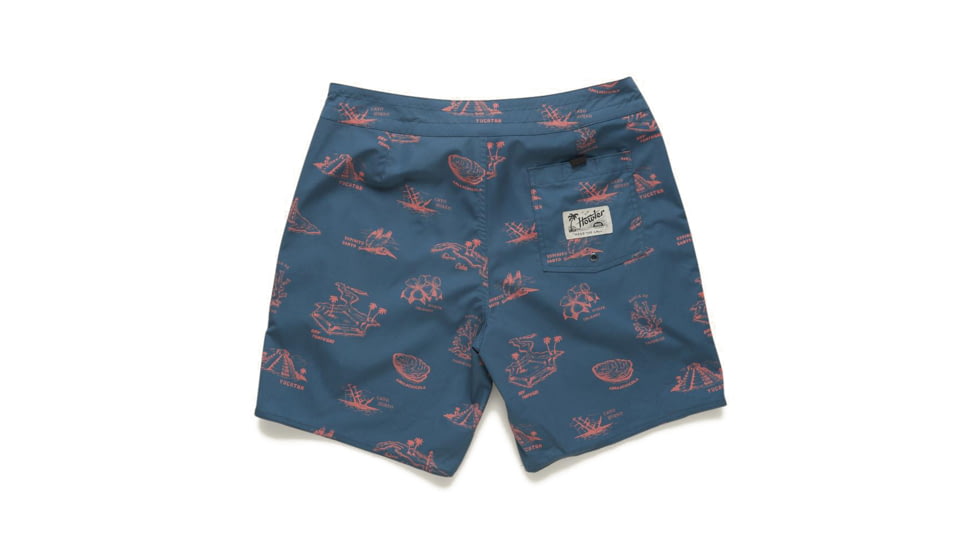 Howler Brothers Buchannon Boardshorts - Mens, Gulf Destinations Print/Dark Slate Blue, 32, 130720S-GMS-32