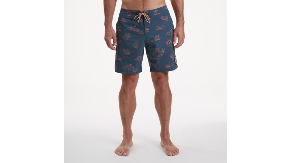 Howler Brothers Buchannon Boardshorts - Mens, Gulf Destinations Print/Dark Slate Blue, 32, 130720S-GMS-32