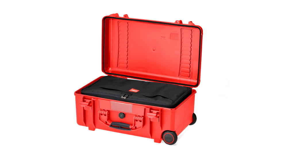 HPRC HPRC2550W Wheeled Hard Case, Bag and Dividers, Red, HPRC2550WBAGRED