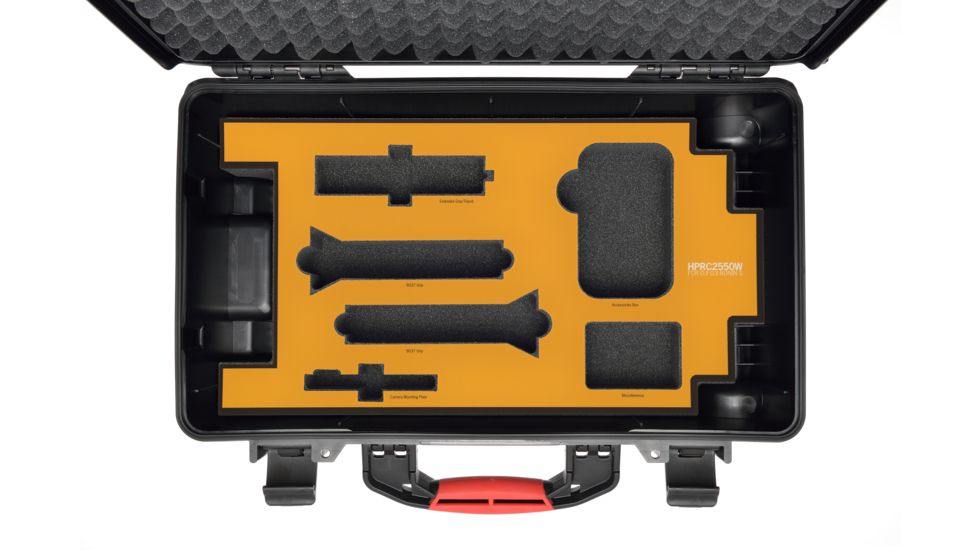HPRC Wheeled Hard Case w/ Custom Foam for DJI Ronin S, Black, 21.61 x 13.62 x 9.29 in ROS2550W-01