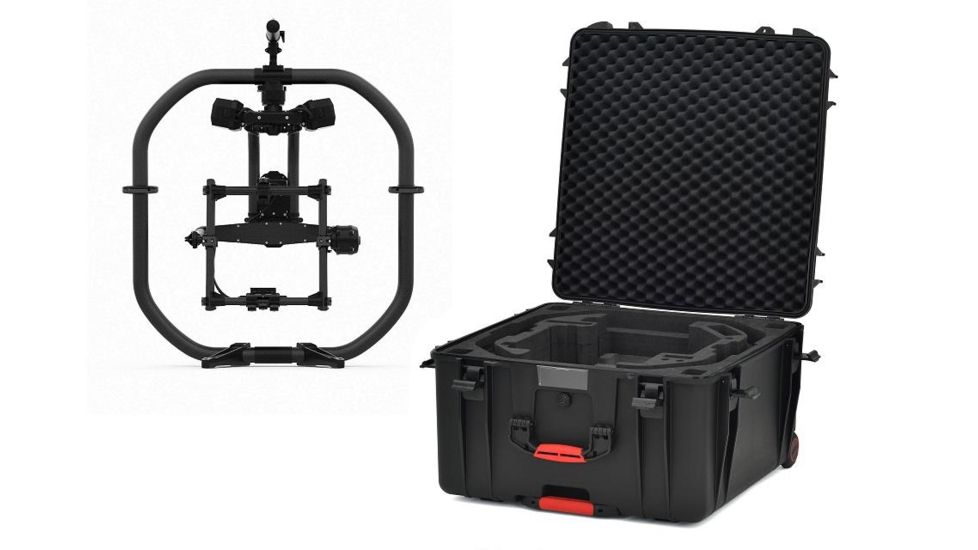 HPRC Wheeled Hard Case w/ Foam for MoVI Pro FREEFLY System REV-2, Black, 26.38 x 26.65 x 15.3 in FFS-4600W-02