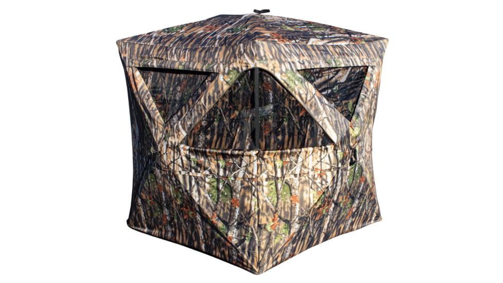 HQ Outfitters Hub Blind, 58" x 58" x 67" Height Customizable Full Corner Windows, Backpack Carry Bag., HQ-Blind-HB1