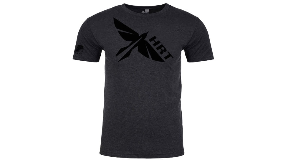 HRT Tactical Gear Logo T-Shirt, Charcoal, XX-Large, HRT-SHIRT1-2X-CH
