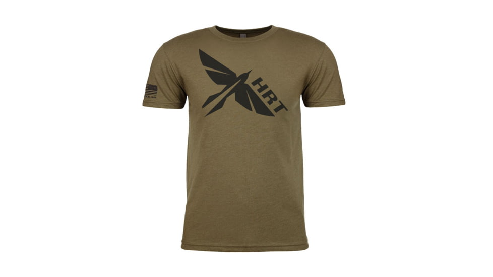 HRT Tactical Gear Logo T-Shirt - Mens, Green, Small, HRT-SHIRT1-SM-RG