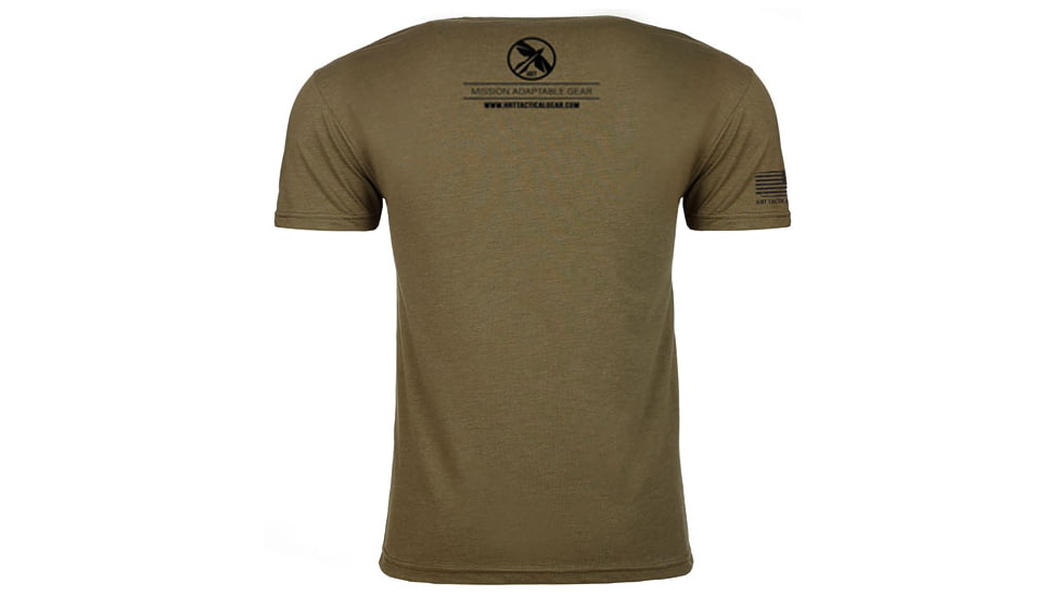 HRT Tactical Gear Logo T-Shirt, Military Green, X-Large, HRT-SHIRT1-XL-RG