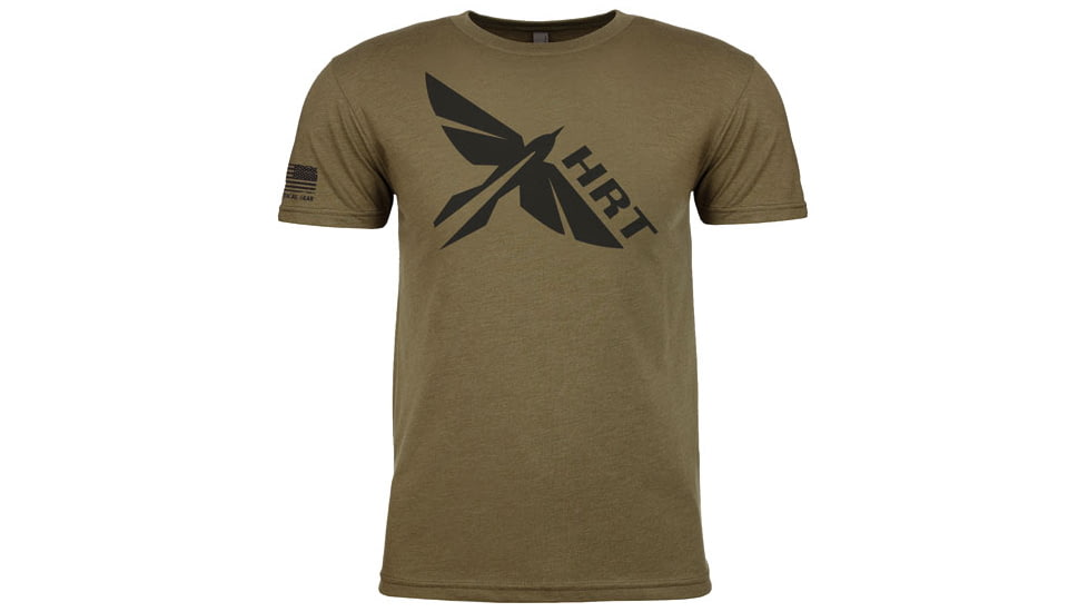 HRT Tactical Gear Logo T-Shirt - Men's, Green, Extra Large, HRT-SHIRT1-XL-RG