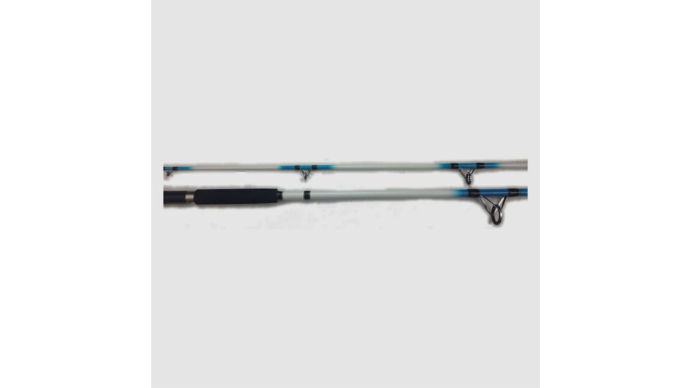 HT Enterprises HT OlWhiskers Big Blue Pro Glow Catfish Rod, 2 Piece, Medium-Heavy, Spining Guides, 8, OWBGS-802MH