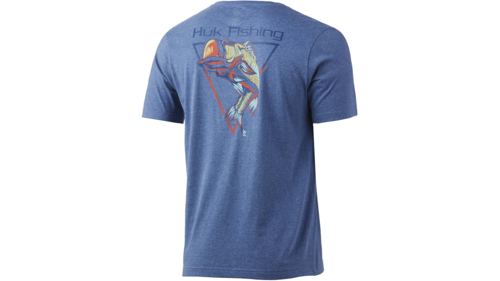 HUK Performance Fishing Big Mouth Tee - Mens, Titanium Heather, M, H1000328-482-M
