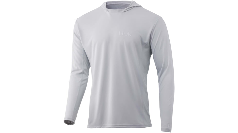 HUK Performance Fishing Icon X Hoodie - Men's, Oyster, XL, H1200384-052-XL