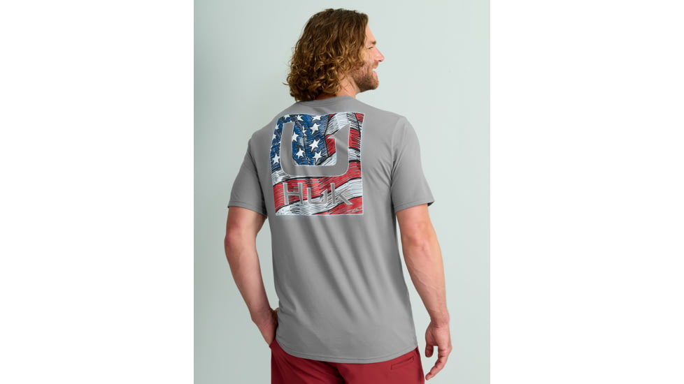 HUK Performance Fishing Americana Sketch Tee - Mens, Night Owl, 3XL, H1000536-016-XXXL