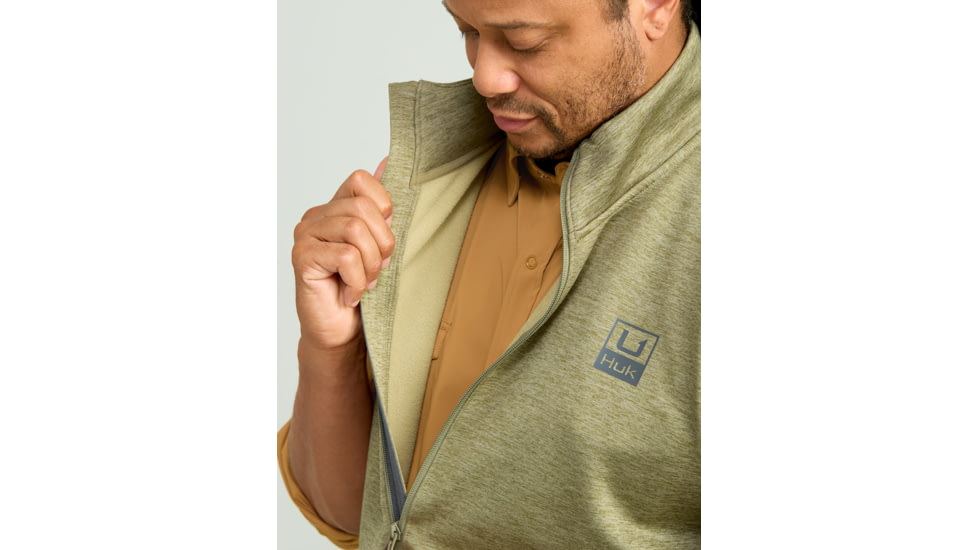HUK Performance Fishing Cold Front Vest - Mens, Overland Hthr, Extra Large, H1300099-368-XL