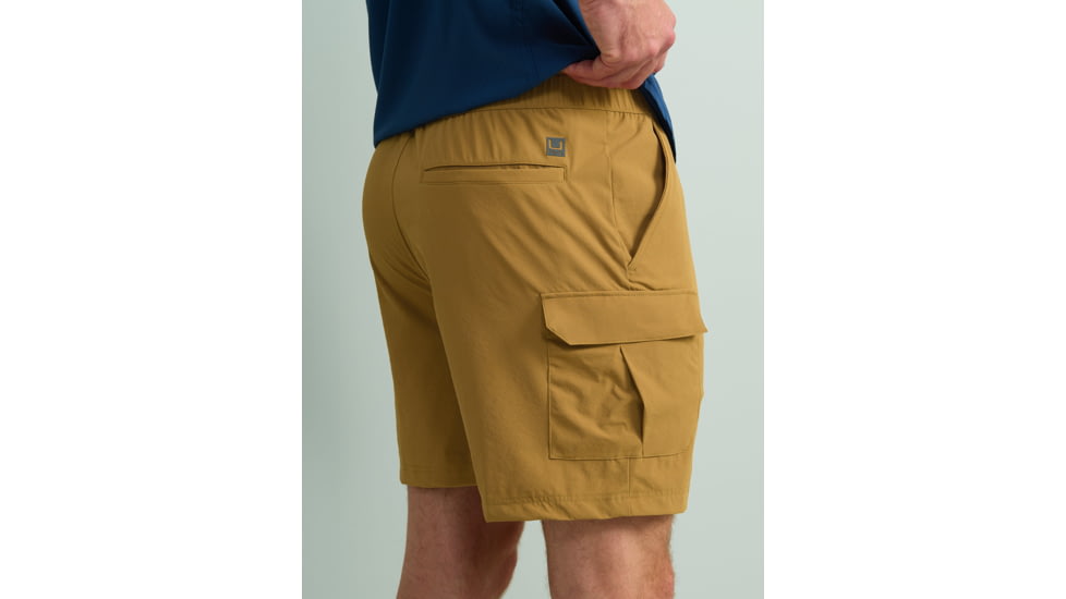 HUK Performance Fishing Creekbed Cargo Shorts - Mens, Sand Piper, Large, H2000204-217-L